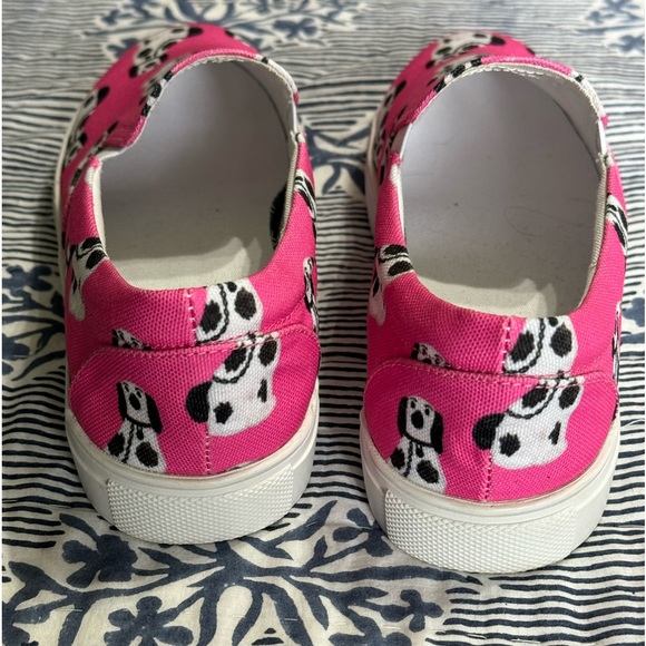 Custom printed Staffordshire dog slip on sneakers - Picture 7 of 9